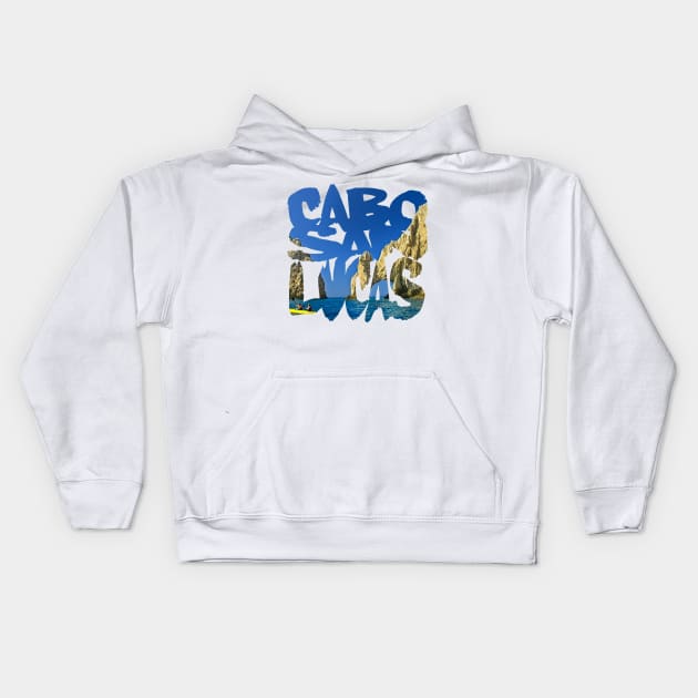 Cabo San Lucas Kids Hoodie by AndrewKennethArt